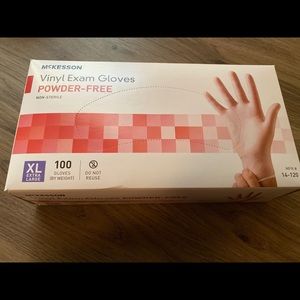 McKesson vinyl powder free gloves